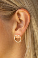 Paparazzi 5th Ave Angel - Rose Gold Post Earrings - The Jewelry Box Collection 
