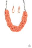 Paparazzi The Great Outback - Orange Necklace - The Jewelry Box Collection 