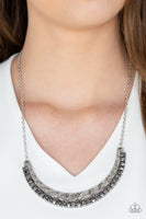 Paparazzi Impressive - Silver Necklace and Matching Earrings