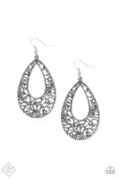 Paparazzi Iridescently Ivy Silver Earrings