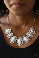 Paparazzi Terra Color - White Necklace - The Jewelry Box Collection 