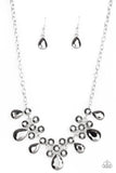 Paparazzi Debutante Drama - Silver Necklace - The Jewelry Box Collection 