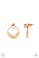Paparazzi Rich Blitz - Copper Post Earring - The Jewelry Box Collection 