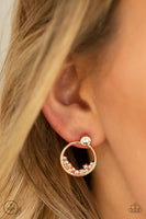 Paparazzi Rich Blitz - Copper Post Earring - The Jewelry Box Collection 