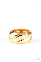 Paparazzi Sideswiped Gold Ring - The Jewelry Box Collection 