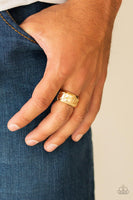 Paparazzi Sideswiped Gold Ring - The Jewelry Box Collection 