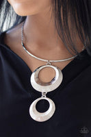 Paparazzi Egyptian Eclipse - Silver Necklace - The Jewelry Box Collection 