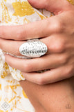Paparazzi Ring ~ Revamped Ripple - Silver - Fashion Fix Sept 2020 - The Jewelry Box Collection 