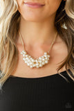 Paparazzi Grandiose Glimmer Gold Pearl Necklace - The Jewelry Box Collection 