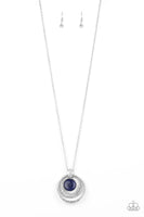 Paparazzi A Diamond A Day - Blue Necklace with Matching Earrings - The Jewelry Box Collection 