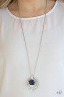 Paparazzi A Diamond A Day - Blue Necklace with Matching Earrings - The Jewelry Box Collection 