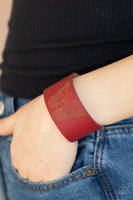 Paparazzi Flirty Flutter - Red Bracelet - The Jewelry Box Collection 