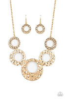 Paparazzi Mildly Metro - Gold Necklace - The Jewelry Box Collection 