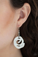Paparazzi Statement Swirl - Silver Necklace - The Jewelry Box Collection 