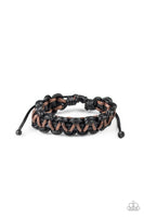 Paparazzi WEAVE It At That - Black Urban Bracelet - The Jewelry Box Collection 