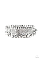 Paparazzi LAYER It On Me - Silver Bracelet - The Jewelry Box Collection 