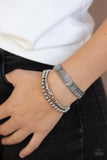 Paparazzi LAYER It On Me - Silver Bracelet - The Jewelry Box Collection 