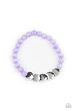 Paparazzi Heart-Melting Glow - Purple Bracelet - The Jewelry Box Collection 