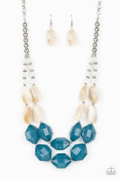 Paparazzi Seacoast Sunset blue necklace - The Jewelry Box Collection 