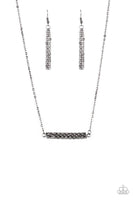 Paparazzi Timelessly Twinkling - Black Necklace - The Jewelry Box Collection 