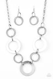 Paparazzi Ringed in Radiance - Silver Necklace - The Jewelry Box Collection 