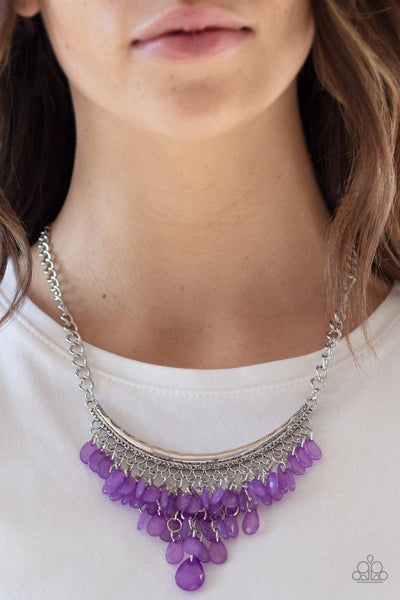 Paparazzi Rio Rainfall - Purple necklace - The Jewelry Box Collection 