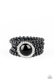 Paparazzi Top Tier Twinkle - Black Pearl Bracelet - The Jewelry Box Collection 