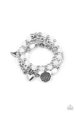 Paparazzi No CHARM Done - White Charm Bracelet - The Jewelry Box Collection 