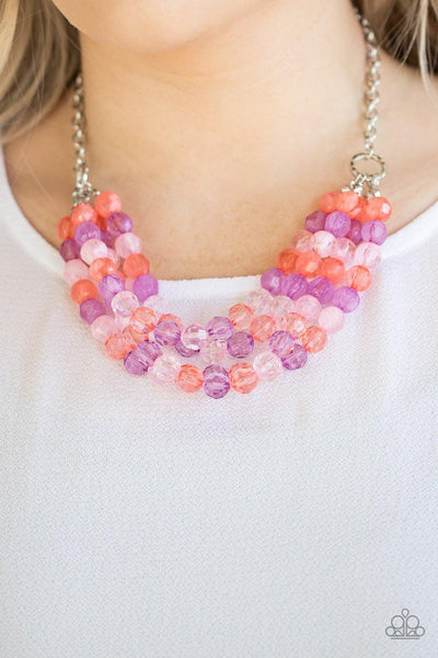 Paparazzi Summer Ice - Multi Necklace - The Jewelry Box Collection 