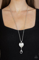 Paparazzi Lovely Luminosity - White Heart Necklace Convention 2020 - The Jewelry Box Collection 