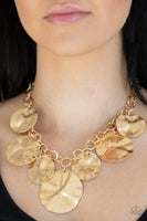 Paparazzi Barely Scratched The Surface - Gold Necklace - The Jewelry Box Collection 