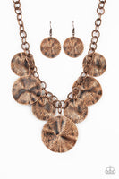 Paparazzi Barely Scratched The Surface - Copper Necklace - The Jewelry Box Collection 