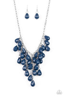 Paparazzi Serenely Scattered - Blue Necklace - The Jewelry Box Collection 