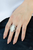 Paparazzi DEW Onto Others - White Ring - The Jewelry Box Collection 