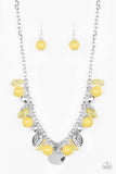 Paparazzi Prismatic Sheen - Yellow Necklace - The Jewelry Box Collection 