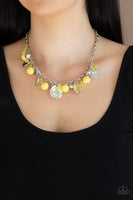 Paparazzi Prismatic Sheen - Yellow Necklace - The Jewelry Box Collection 
