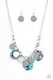 Paparazzi Confetti Confection - Blue Necklace - The Jewelry Box Collection 