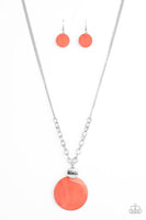 Paparazzi A Top-SHELLer - Orange Necklace - The Jewelry Box Collection 