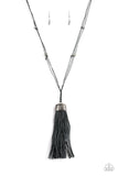 Paparazzi Brush it off Silver Necklace - The Jewelry Box Collection 