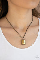 Paparazzi Pro Edge - Brass Necklace - The Jewelry Box Collection 