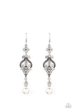 Paparazzi Elegantly Extravagant - White Pearl Earring Convention 2020 - The Jewelry Box Collection 