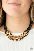Paparazzi Lock, Stock, and SPARKLE - Gold Necklace
