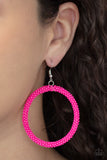 Paparazzi Beauty and the BEACH - Pink SeedBead Earrings