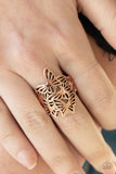 Paparazzi Banded Butterflies - Copper Ring - The Jewelry Box Collection 
