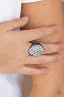 Paparazzi Bling Scene Black Ring - The Jewelry Box Collection 