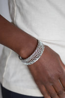 Paparazzi Dizzyingly Demure - Silver Bracelet - The Jewelry Box Collection 
