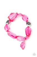 Paparazzi Gemstone Glamour - Pink Bracelet - The Jewelry Box Collection 