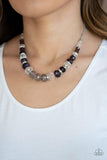 Paparazzi Distracted by Dazzle - Purple Necklace - The Jewelry Box Collection 