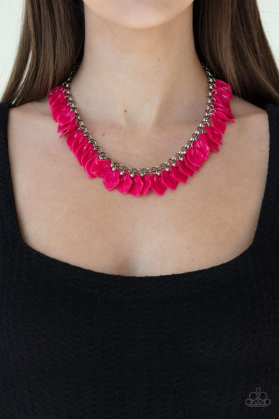 Paparazzi Super Bloom - Pink Necklace - The Jewelry Box Collection 