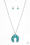 Paparazzi Stone Monument - Blue Necklace - The Jewelry Box Collection 